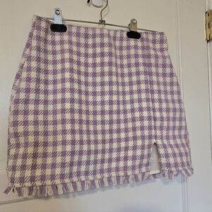 Purple Gingham Skirt